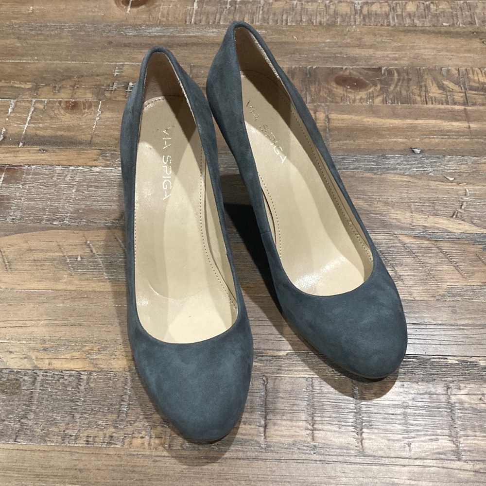 Via Spiga Grey Wedges